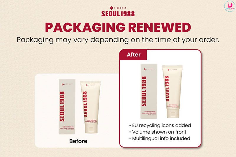 KSECRET SEOUL 1988 Cream : Snail Mucin 93% + Rice [100ml]